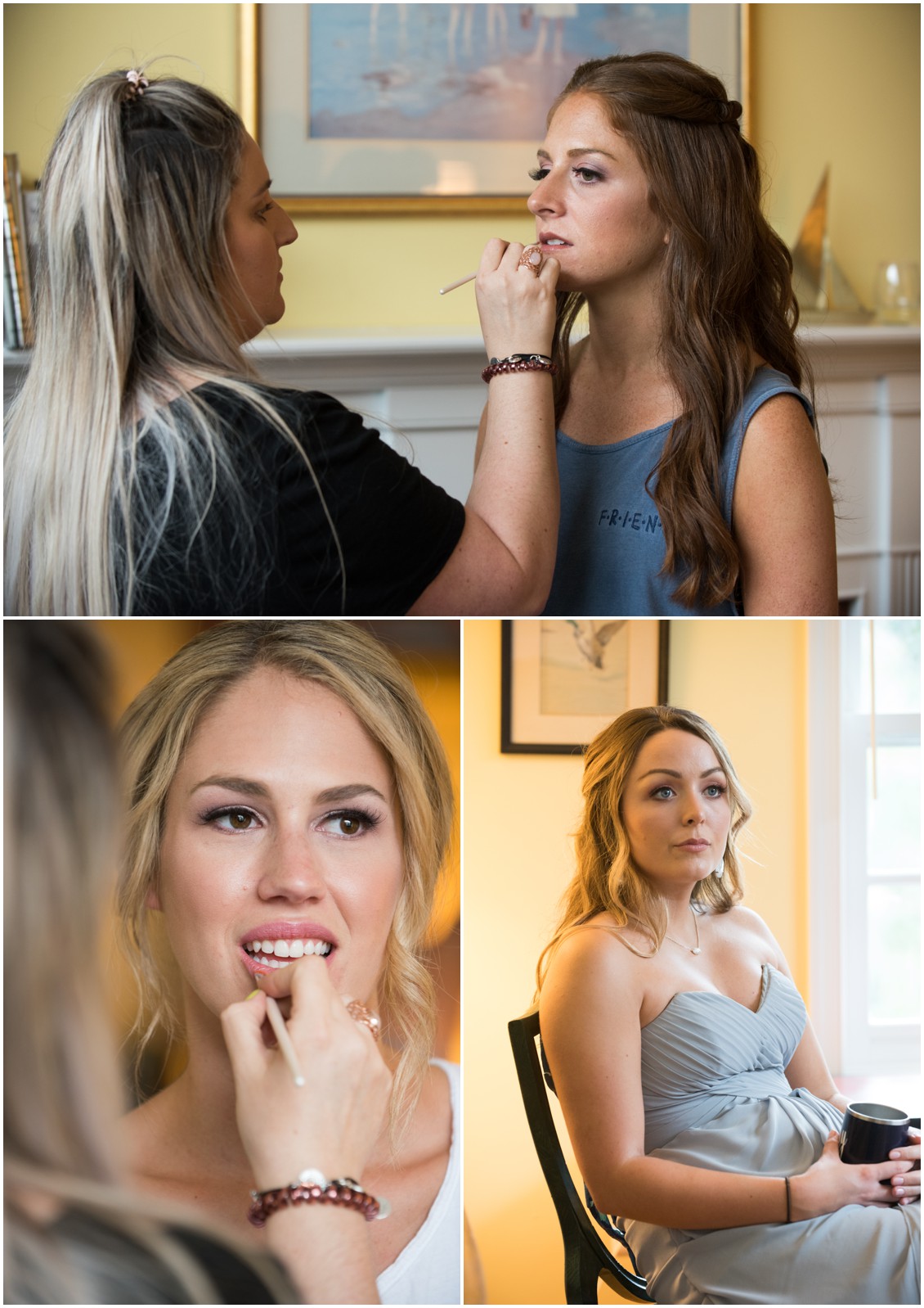 Eastern Shore Wedding bride and bridesmaids getting ready in St. Michaels, MD