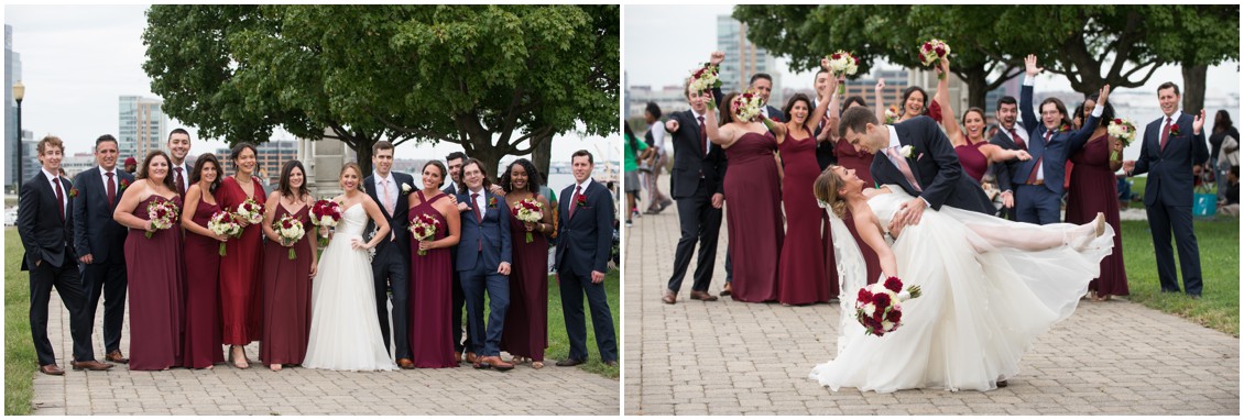 Baltimore Wedding wedding party on Federal Hill by Melissa Grimes-Guy Photography