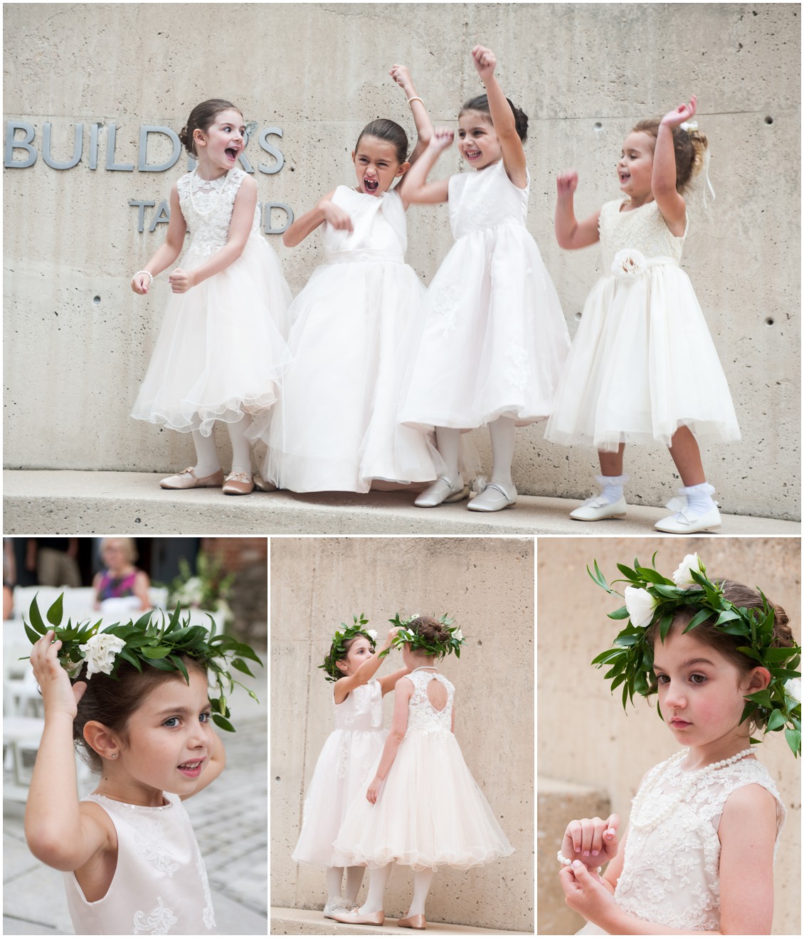 Baltimore Wedding flowergirls at American Visionary Art Museum by Melissa Grimes-Guy Photography
