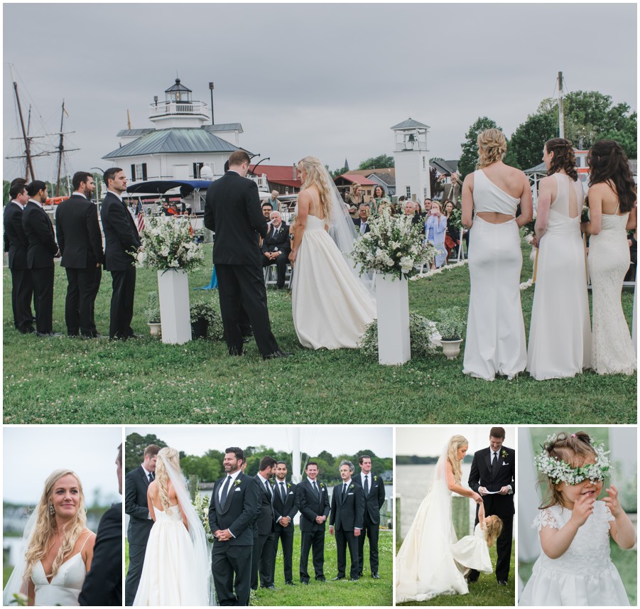 Eastern Shore Wedding ceremony at the Chesapeake Bay Maritime Museum by Melissa Grimes-Guy
