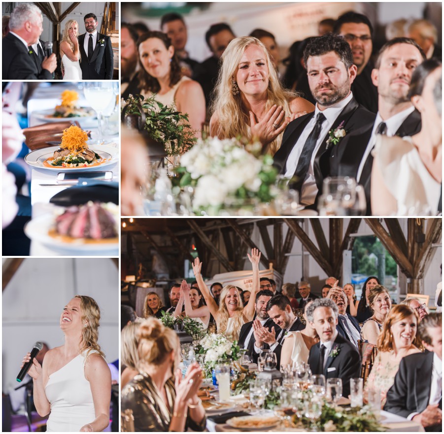 Eastern Shore Wedding toasts at the Chesapeake Bay Maritime Museum by Melissa Grimes-Guy