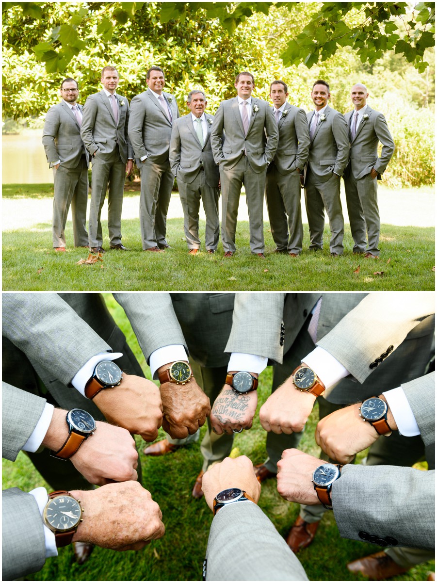 Groom and groomsmen a wedding on the Eastern Shore of Maryland by Melissa Grimes-Guy Photography